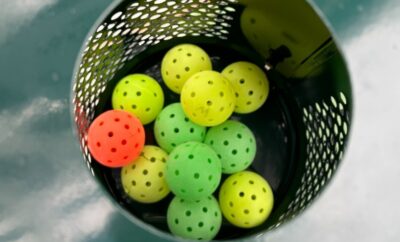 The Woodlands Township Pickleball recycling