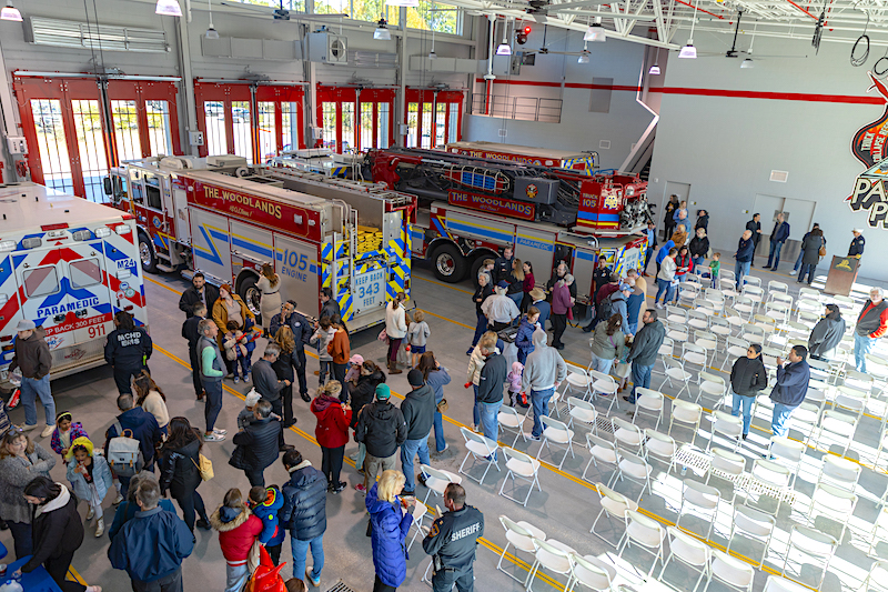 Interior of new The Woodlands Fire Department Station 5