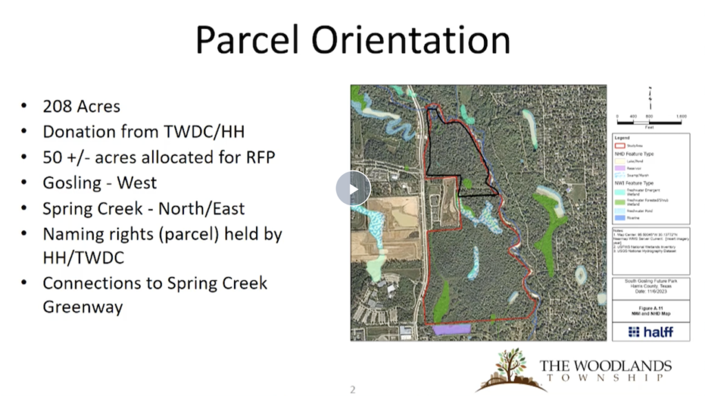 The Woodlands Parcel Orientation