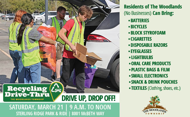 The Woodlands Township Recycling Drive-Thru 2026