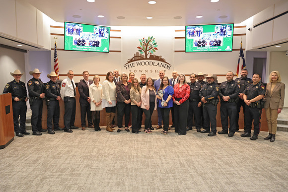 National Night Out; The Woodlands Township Board of Directors, Neighborhood Services Department and Local Law Enforcement; Photo Credit: The Woodlands Township