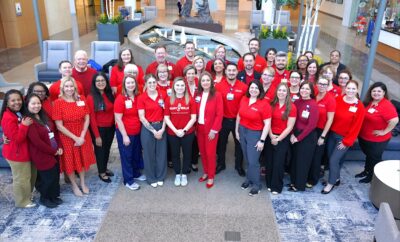 Houston Methodist The Woodlands Staff on National Wear Red Day
