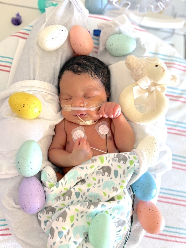 St. Luke's Health NICU Babies prepare for Easter Sunday