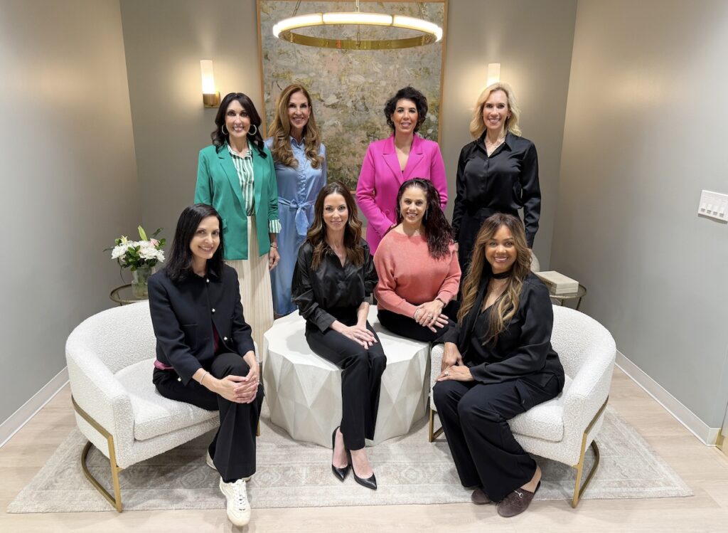 Seated (left to right): Dr. Anita Gill, Dr. Adrienne Blessing, Dr. Alysia Robichau, Kym Jackson
Standing (left to right): Coco Mahoney, Alison Henderson, Jessica Kemp, Missy Herndon
