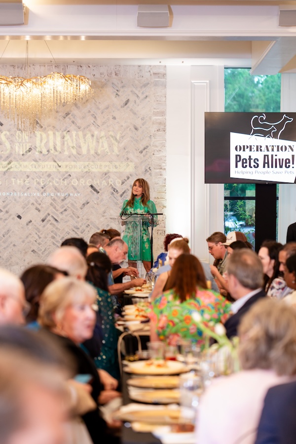 Rescues on the Runway benefited Operation Pets Alive on Thursday, April 2, at The Peach Orchard; Photo Credit: CS Wedding Co.