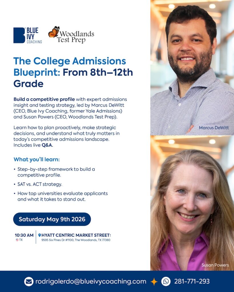 College Admissions Blueprint May Event 2026