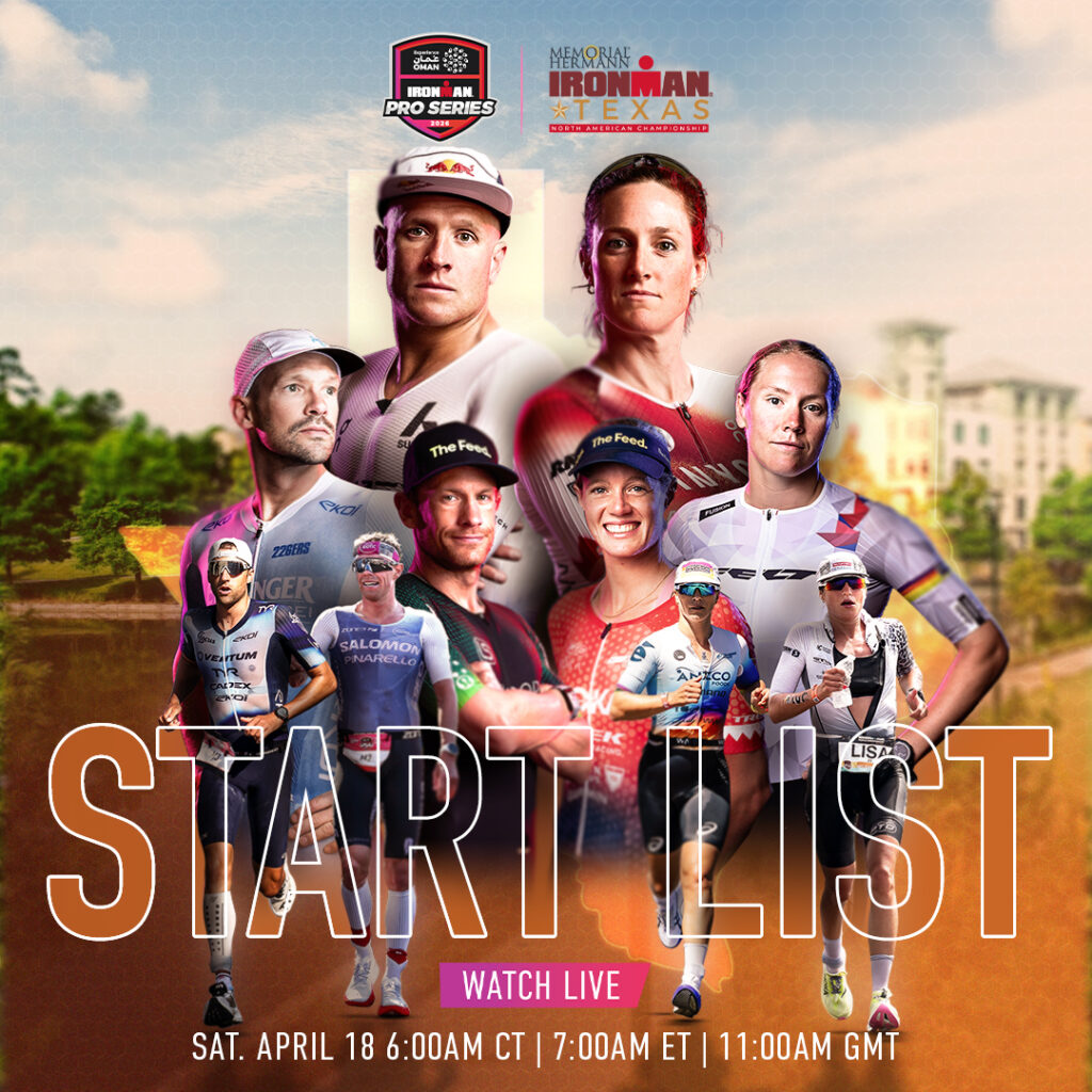 IRONMAN Memorial Herman Texas and Pro Series Start Line in The Woodlands