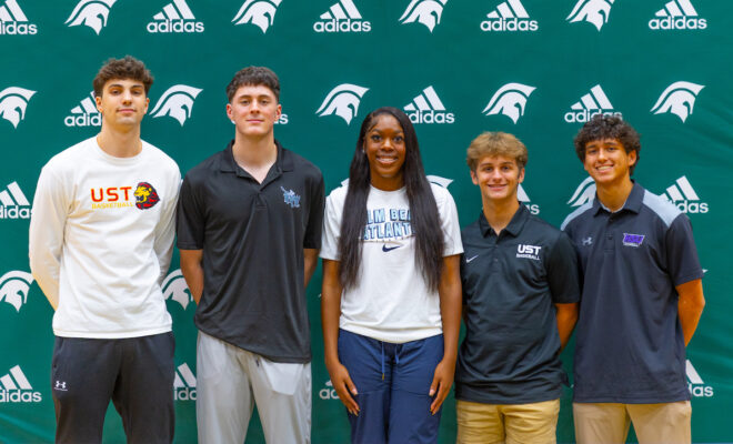 The Woodlands Christian Academy Student-Athletes on Signing Day April 2026