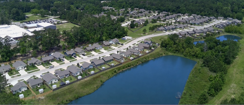 Completed Cedar Creek, an all-Habitat neighborhood in Conroe