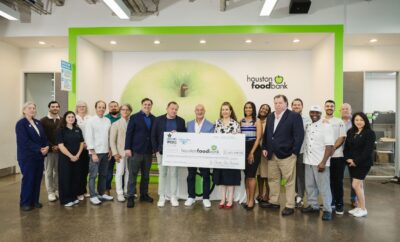 Houston Restaurant Weeks Presents Check to Houston Food Bank Photo by Johnny Than Photography