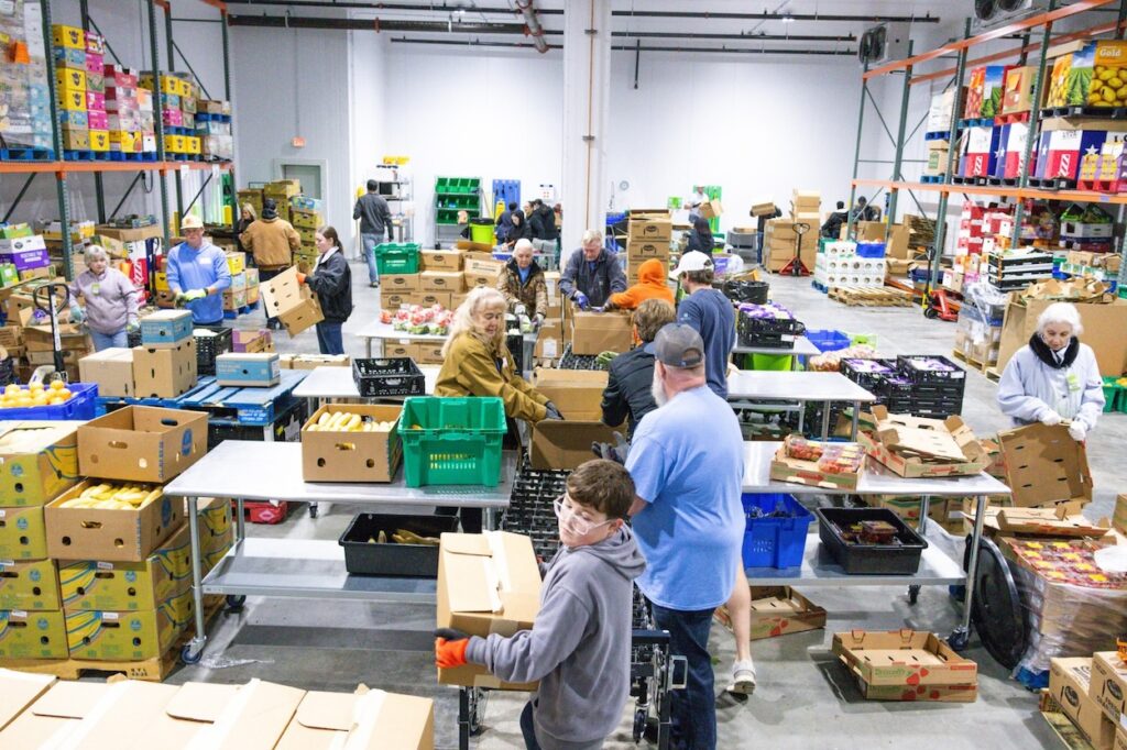 The Howard Hughes Produce Rescue Center at Montgomery County Food Bank, which saves fresh fruits and vegetables from going to the landfill and instead gets nutritious food to neighbors in need.