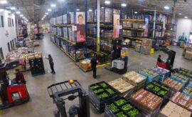 The Montgomery County Food Bank warehouse in action. The Food Bank distributed more than 10 million meals in 2025.