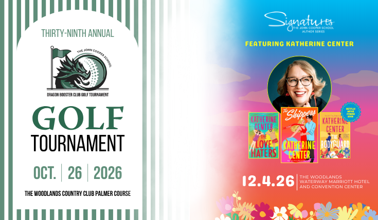 The John Cooper School Announces 39th Annual Golf Tournament and 22nd Annual Signatures Author Series Event