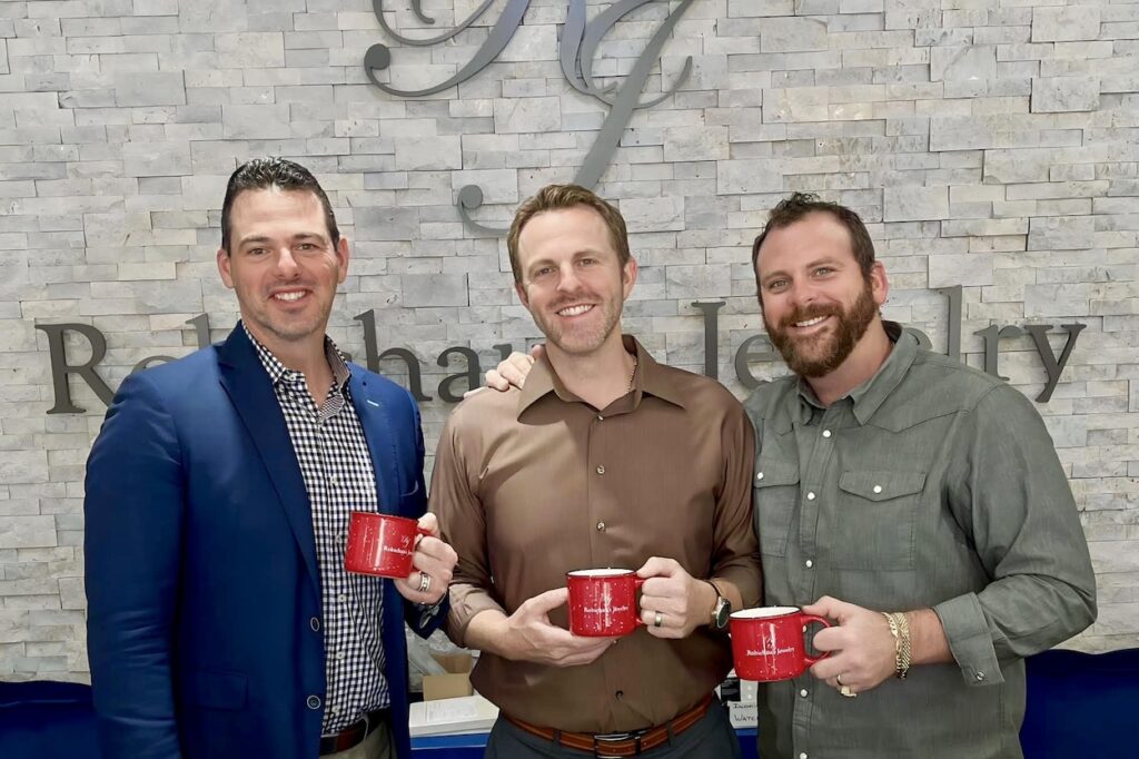 Brothers John, Matt, and Jason Robichau, owners of Robichau’s Jewelry