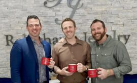 Brothers John, Matt, and Jason Robichau, owners of Robichau’s Jewelry