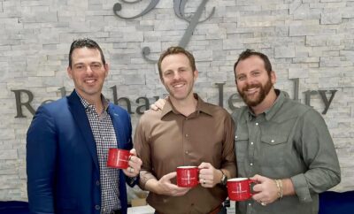 Brothers John, Matt, and Jason Robichau, owners of Robichau’s Jewelry