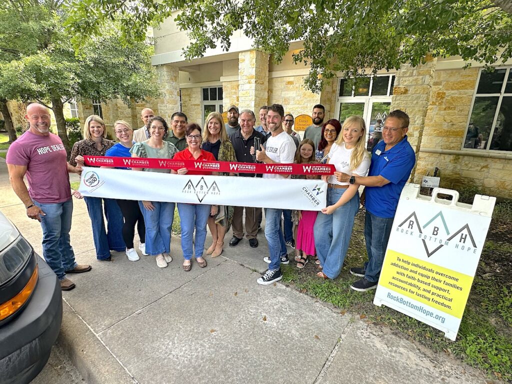 Rock Bottom Hope Ribbon Cutting
