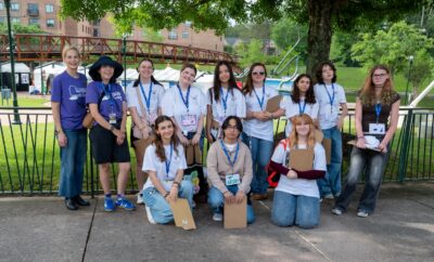 Student Art Ambassadors visit The Woodlands Waterway Arts Festival