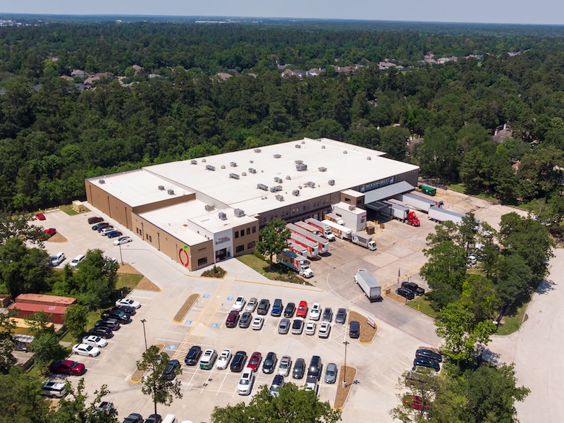 Montgomery County Food Bank’s 78,000 square foot warehouse in Conroe, Texas
which provided more than 10 million meals to neighbors in 2025.