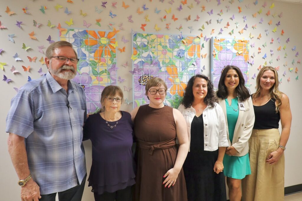 Collaborative Mural ‘A Community in Bloom’ installed at Canopy Cancer Survivorship Center