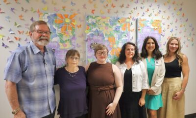 Collaborative Mural 'A Community in Bloom' installed at Canopy Cancer Survivorship Center