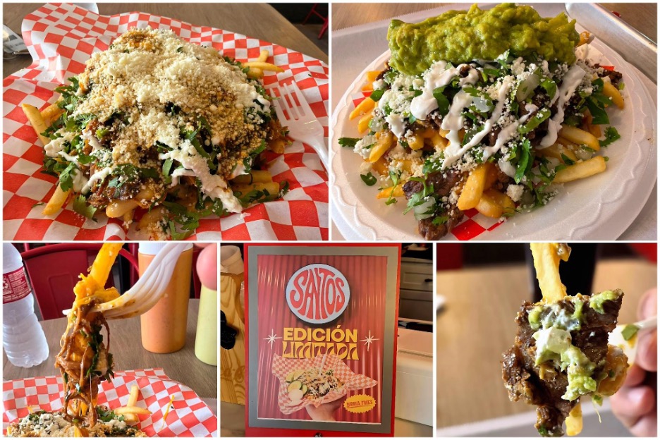 Birria Fries / Carne Asada Fries / close up Birria fries / Birria Fries / close up of Carne Asada Fries. Photos by Nick Rama.