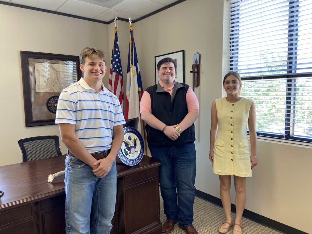 Chase A. Silman hosted students at The Office of Congressman Morgan Luttrel 