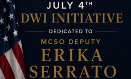 MCSO Deputy Erika Serrato July 4th DWI Initiative results in 54 Impaired Driving Charges