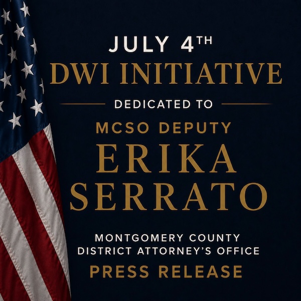 MCSO Deputy Erika Serrato July 4th DWI Initiative results in 54 Impaired Driving Charges