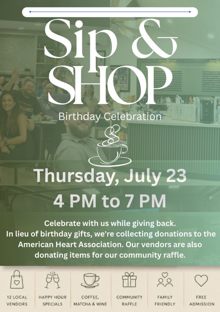Sip & Shop at Serenity Sips