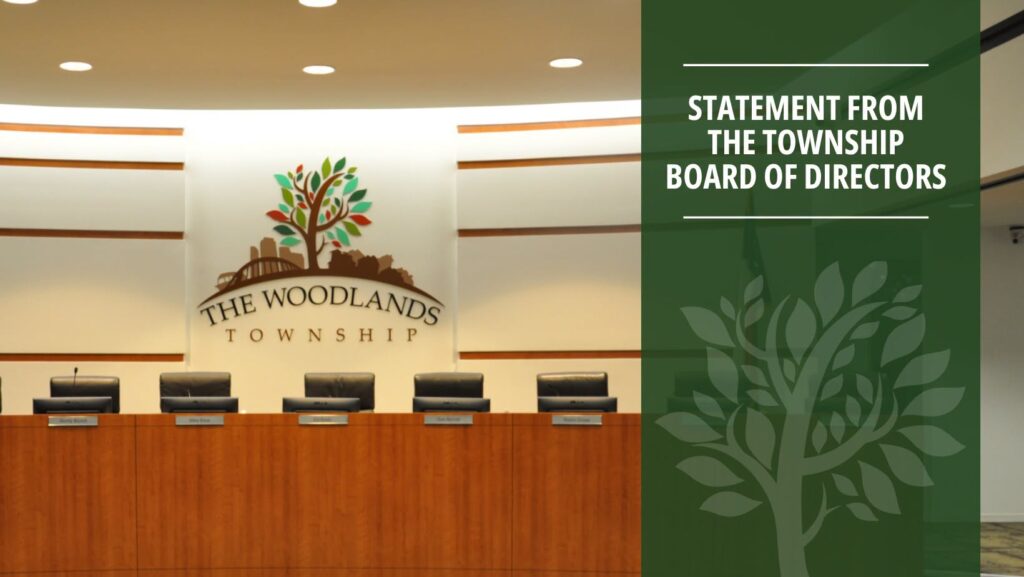 The Woodlands Township Board Statement regarding Mounted Patrol