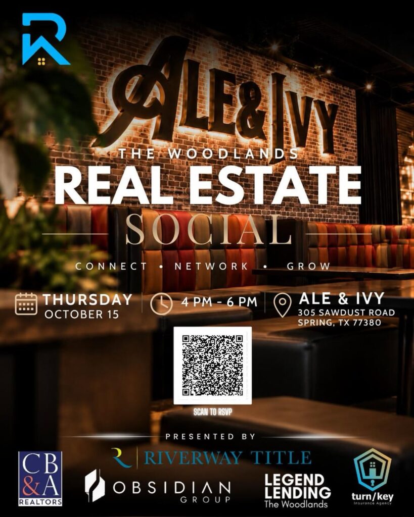 The Woodlands Real Estate Social October 2026