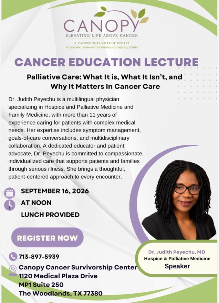 Cancer Education Lecture Septembrer