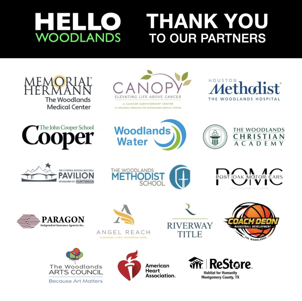 Hello Woodlands October Sponsors