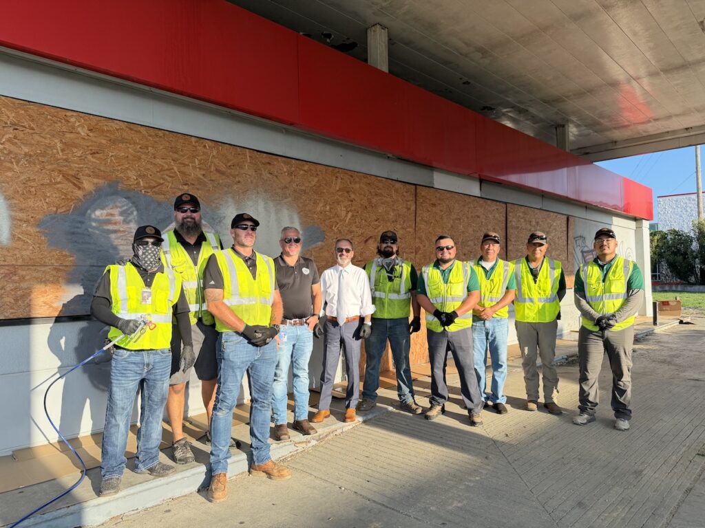 Montgomery County Precinct 3 takes action to clean up graffiti from Community Property