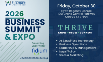 Speakers for the 2026 Woodlands Area Business Summit