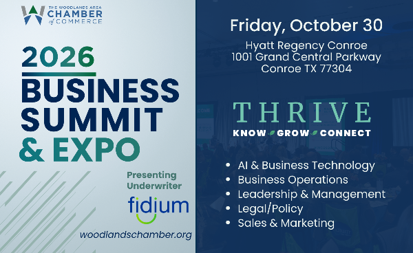 Speakers for the 2026 Woodlands Area Business Summit