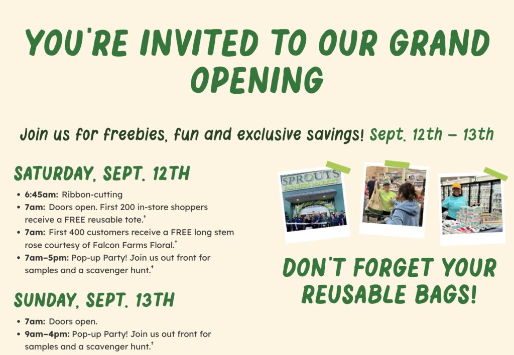 Sprouts Farmers Market opens 500th store in The Woodlands on Sept. 12