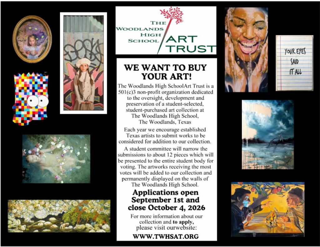 The Woodlands High School Art Trust Submissions are open