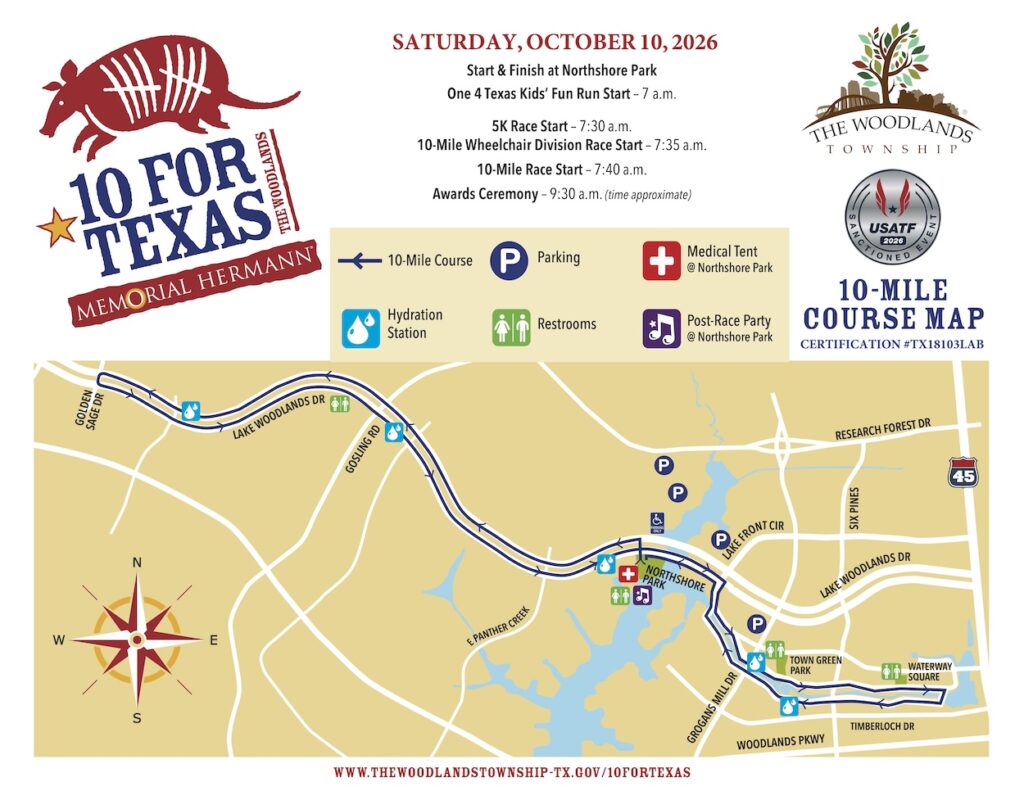 2026 10 for Texas Course Map