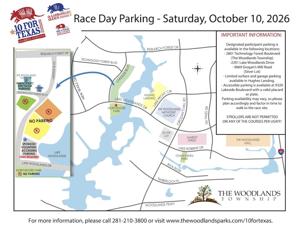 2026 10 for Texas Parking Map