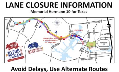 2026 Memorial Hermann 10 for Texas Lane Closure