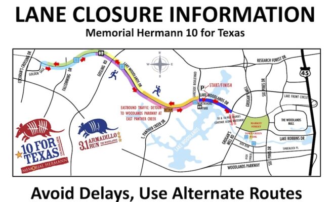 2026 Memorial Hermann 10 for Texas Lane Closure