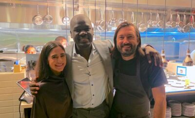 Victoria Pappas Bludorn (partner who manages marketing and human resources), Cherif Mbodji (partner and the chief operating officer), Aaron Bludorn (Executive Chef and partner)