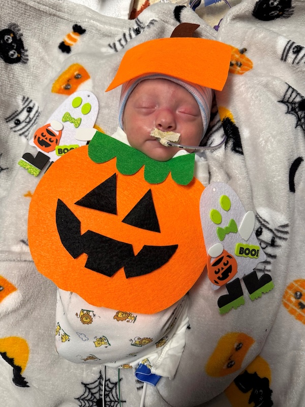 Houston Methodist The Woodlands Hospital NICU babies celebrate Halloween