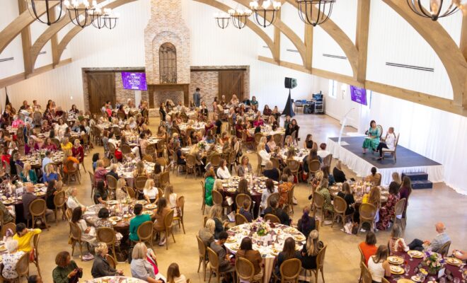 Women from across Montgomery County came together at The Blue Magnolia on October 22, 2026, for the inaugural Flourish & Nourish Ladies Luncheon, raising support for neighbors facing hunger.