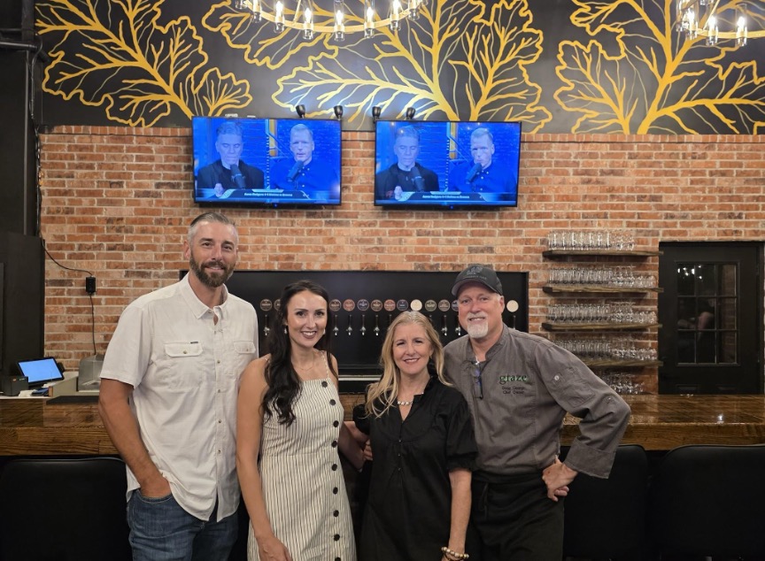 Southern Oak Brewing Company : Owners Josh & Kendra Schwaiger and Tatia & Doug George. Photo by Nick Rama