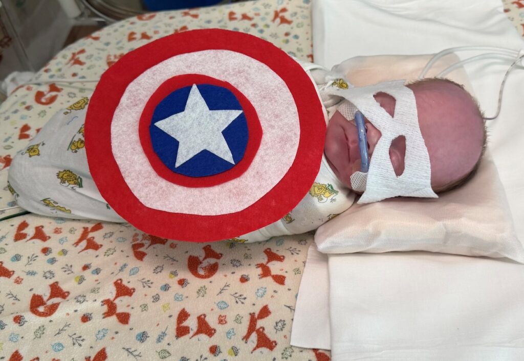 Houston Methodist The Woodlands Hospital NICU babies celebrate Halloween