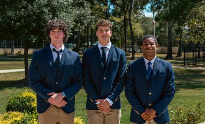 The Woodlands Christian Academy celebrates Three National Merit Commended Scholars