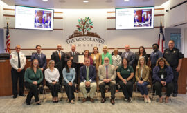 The Woodlands Township Board members pictured with Township staff.